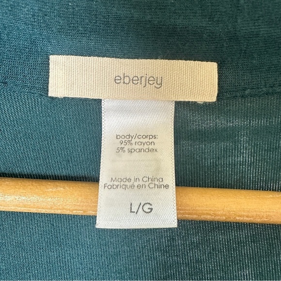 Eberjey Gisele TENCEL™ Modal Long PJ Set in Evergreen Size L - Picture 8 of 11